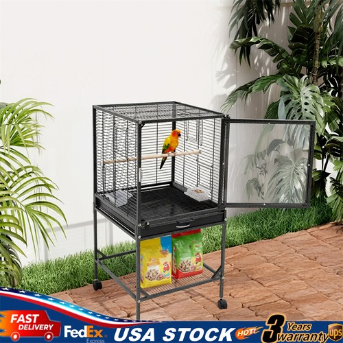 Large wrought metal bird - large,