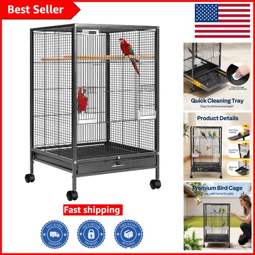 Wrought iron bird cage - 30”,